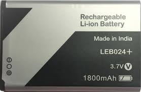 High Quality Original "LEB024+" Mobile Battery Compatible for Lava A7 Star and Other Lava Models *1800mAh* Capacity with Replacement Warranty ** *QC PASSED**OK TESTED*