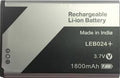 High Quality Original "LEB024+" Mobile Battery Compatible for Lava A7 Star and Other Lava Models *1800mAh* Capacity with Replacement Warranty ** *QC PASSED**OK TESTED*