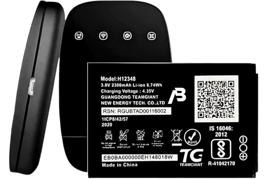 High Quality Original "H12348" 2300mAh Battery Compatible for JIO FI2 M2 M2S Hotspot, Airtel Wifi Hotspot *OK TESTED**QC PASSED*
