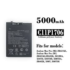 High Quality Original 'C11P1706' Mobile Battery Compatible for Asus Zenfone Max Pro M1 (ZB601KL / ZB602K) and Zenfone Max Pro M2 (ZB630KL / ZB631KL) with 5000mAh Capacity and Replacement Warranty ** *QC PASSED*