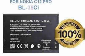 High Quality Original "BL-38CI" Mobile Battery Compatible for Nokia C12 Pro '3850 mAh' *OK TESTED**QC PASSED*