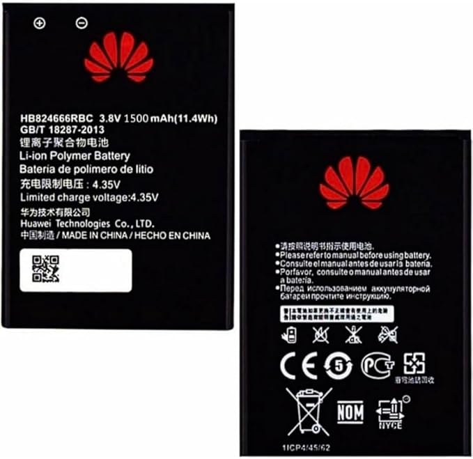 High Quality Original "HB434666RBC" Battery Compatible for Huawei Airtel 4G Hotspot Wireless Router, Huawei Vodafone Hotspot Router R216, E5573, E5573s-32, E5573s-320 *1500 mAh* *OK TESTED**QC PASSED*