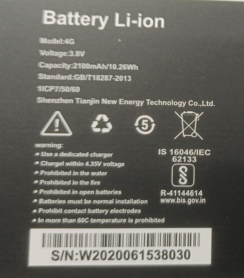 High Quality Original "4G" *2100mAh* Battery Compatible for Tenda 4g LTE Router (4G180/4G185), Tenda MF3 *2100mAh* Battery with Replacement Warranty. *QC PASSED**OK TESTED*