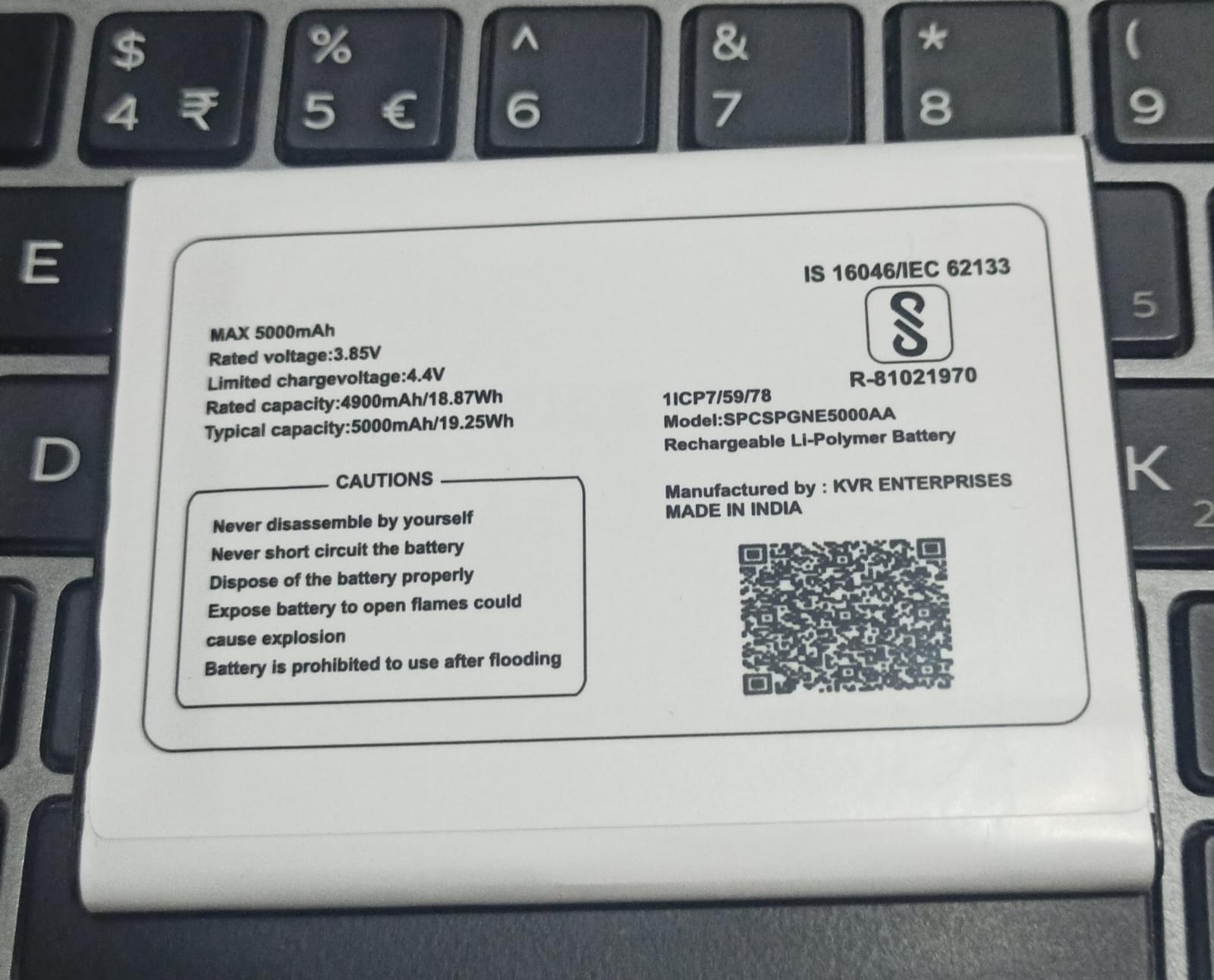 High Quality Original "SPCSPGNE5000AA" Mobile Battery Compatible For Gionee F11 *5000mAh**QC PASSED**OK TESTED*