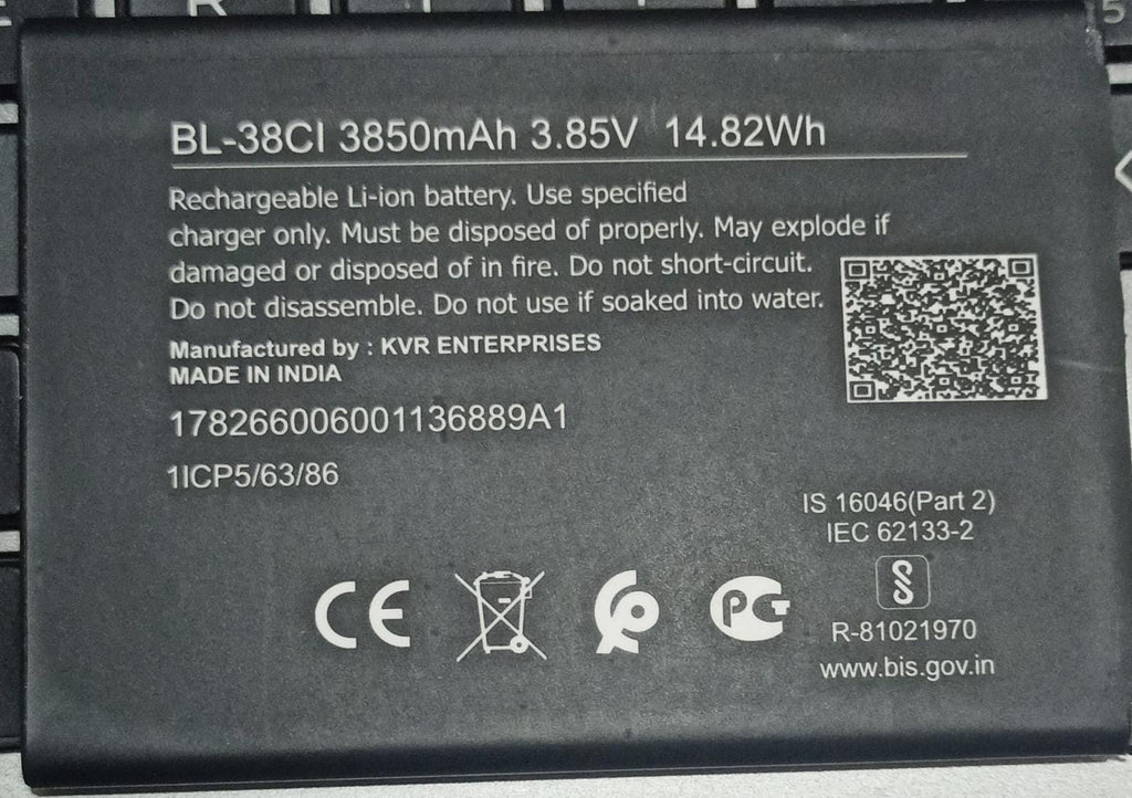 High Quality Original "BL-38CI" Mobile Battery Compatible for Nokia C12 Pro '3850 mAh' *OK TESTED**QC PASSED*
