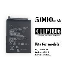 High Quality Original "C11P1806" Mobile Battery Compatible for Asus ZenFone 6 (2019) and Asus ZenFone 6Z (ZS630KL, ASUS_I01WD, I01WD) with 5000mAh Capacity and Replacement Warranty ** *QC PASSED**OK TESTED*