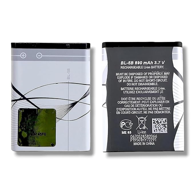 High Quality Original "BL-5B" 890 mAh Mobile Battery Compatible for Nokia ST-1 and other Nokia Keypad Models with Replacement Warranty *QC PASSED**OK TESTED*