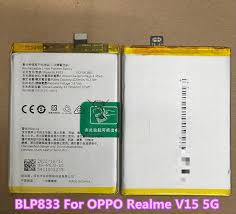 High Quality Original BLP833 Mobile Battery Compatible for Realme V15 5G, Realme X7 5G (RMX2176, RMX3093) with 4310 mAh Capacity and Replacement Warranty ** *QC PASSED**OK TESTED*