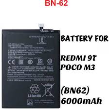 High Quality Original "BN62" Mobile Battery Compatible for Poco M3, Redmi Note 9 4G, Redmi 9 Power with 6000mAh Battery Capacity and Replacement Warranty ** *QC PASSED**OK TESTED*
