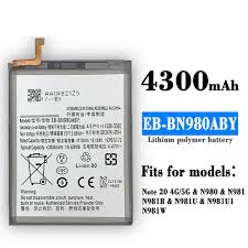 High Quality Original EB-BN980ABY Mobile Battery Compatible for Samsung Galaxy Note 20 (4G & 5G) Series with 4300mAh* Capacity and Replacement Warranty* QC Passed ** OK Tested *