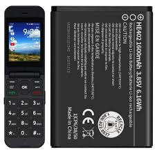 High Quality Original "HE-402" *1450mAh*Battery Compatible for Nokia 5710 XpressAudio / 2760 Flip/ Nokia 2780 Flip, AT&T Cingular Flex 4G LTE Flip Phone ATTEA2111012780 *OK TESTED**QC PASSED*