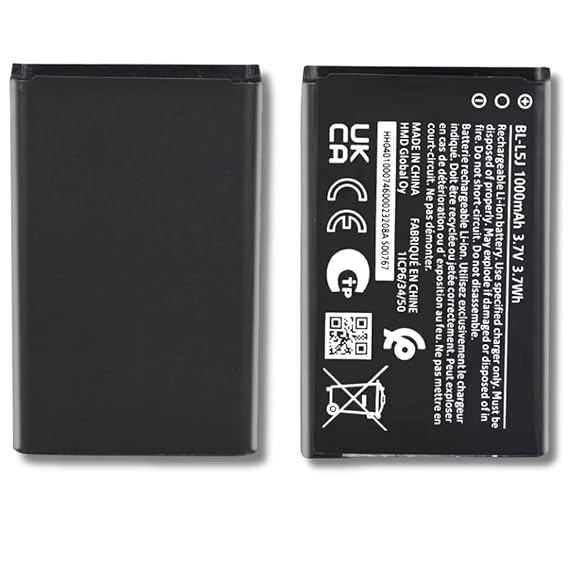 High Quality Original "BL-L5J" Mobile Battery Compatible for Nokia 105 Single Sim (2023) (TA-1575) *1000 mAh* *OK TESTED**QC PASSED*