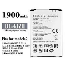 High Quality Original "BL-41ZH" Mobile Battery Compatible for LG Tribute 2: LS665 (Boost/Virgin Mobile) and Other LG Models with *1900mAh* Capacity and Replacement Warranty ** *OK TESTED**QC PASSED*