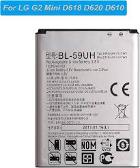 High Quality Original "BL-59UH" Mobile Battery Compatible for LG G2 Mini Variants (D618, D620, D620R, D620K, D410, D315, and D610) *2440 mAh* Capacity with Replacement Warranty ** *QC PASSED**OK TESTED*