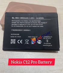 High Quality Original "BL-38CI" Mobile Battery Compatible for Nokia C12 Pro '3850 mAh' *OK TESTED**QC PASSED*