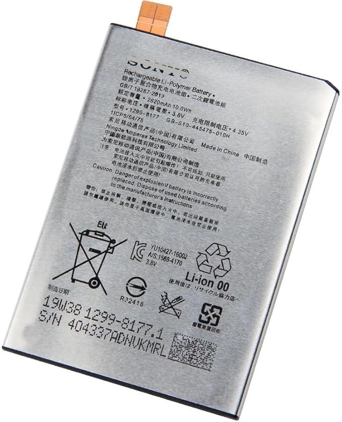 High Quality Original "LIP1621ERPC" Mobile Battery Compatible for Sony Xperia R1 Plus (G2299/G2199) Xperia L1 (G3311/G3312/G3313) Xperia X (F5121/F5122) with Replacement Warranty 2620mAh** QC PASSED**OK TESTED*