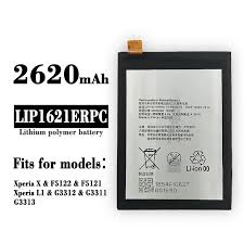 High Quality Original "LIP1621ERPC" Mobile Battery Compatible for Sony Xperia R1 Plus (G2299/G2199) Xperia L1 (G3311/G3312/G3313) Xperia X (F5121/F5122) with Replacement Warranty 2620mAh** QC PASSED**OK TESTED*