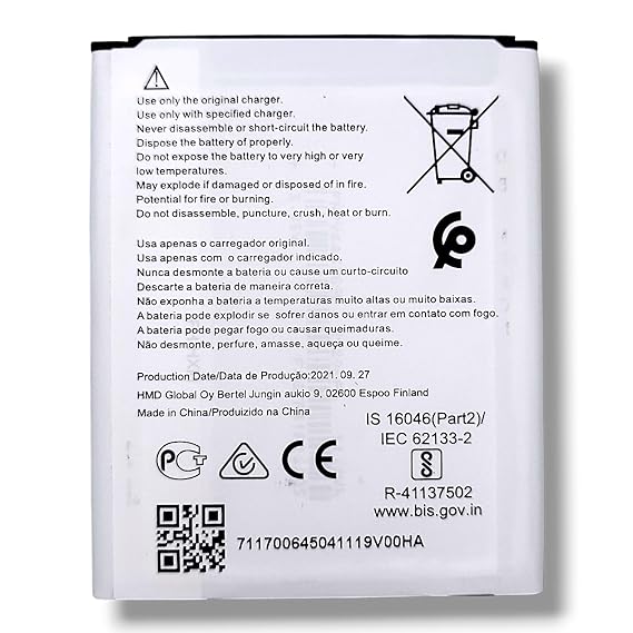 High Quality Original "WT140" Mobile Battery Compatible for Nokia C01 Plus (TA-1383, TA-1387, TA-1391) with Replacement Warranty *3000mAh* *OK TESTED**QC PASSED*